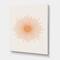 Designart - Minimalist Bright Shining Orange Sun Rays III - Modern Canvas Wall Art Print